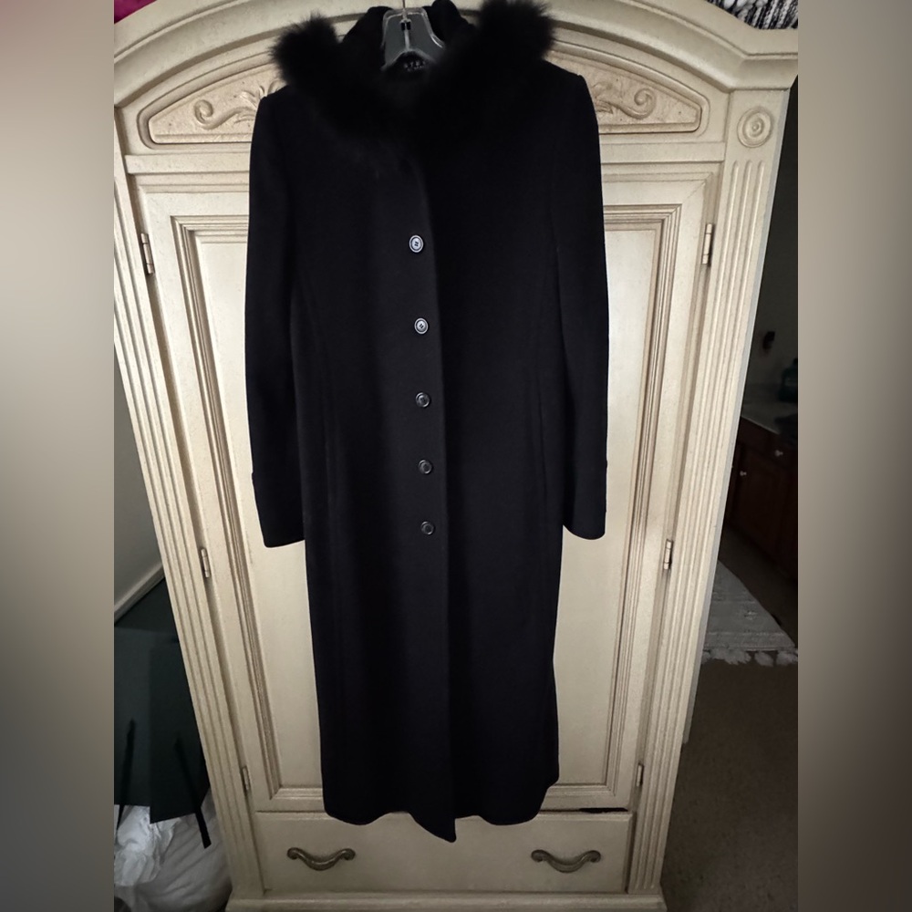 Elegant Black Button-Up Coat